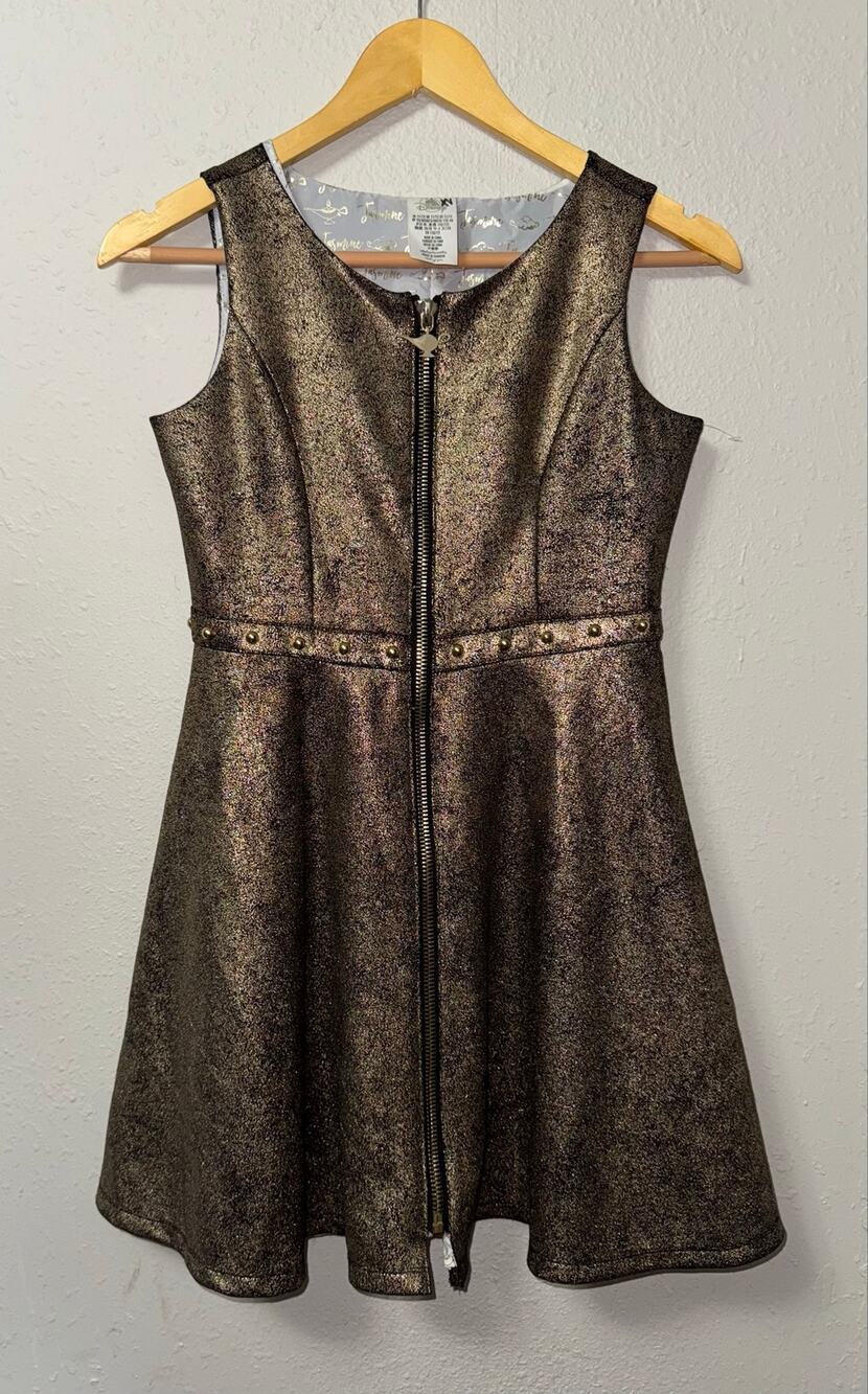 Disney Store Jasmine Aladdin Girls Gold Dress Size 11/12 Costume Disney Bounding